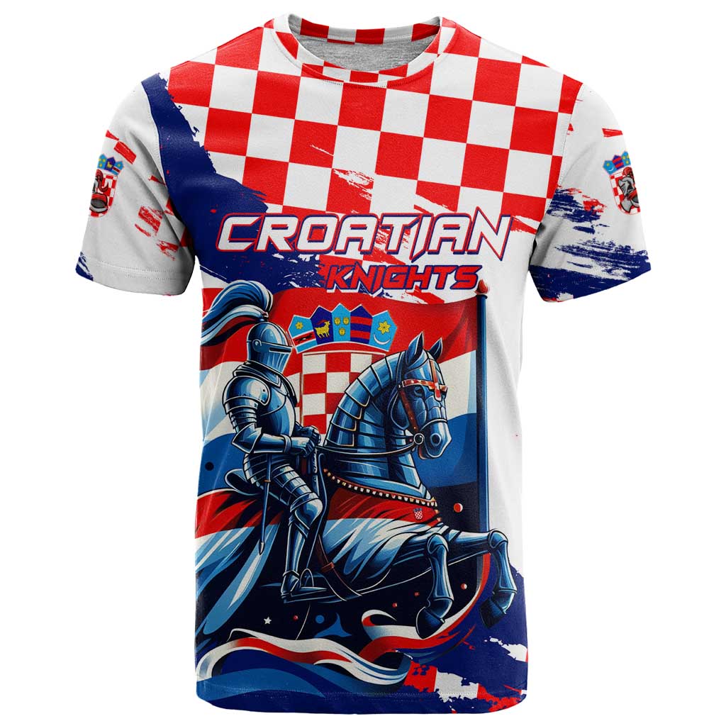 Personalized Croatian Knights T-Shirt Hrvatska Coat Of Arms Graphic Tee