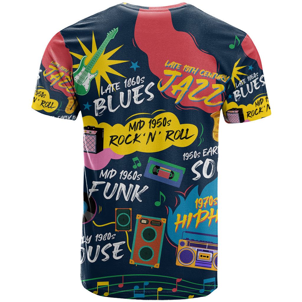 Music That Makes Us Proud African T-Shirt Black People Graphic Tee