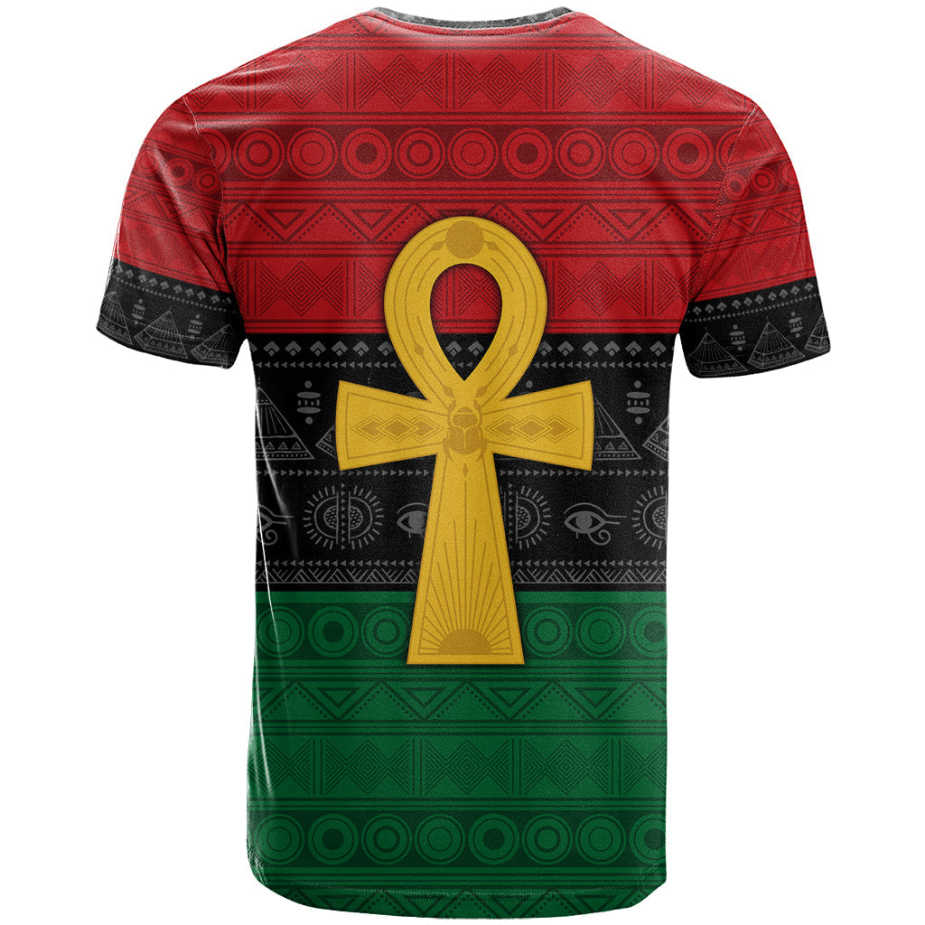 Pan African Ankh T-Shirt Egyptian Cross Graphic Tee