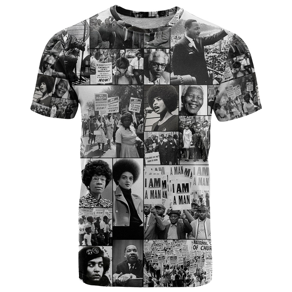African T-Shirt Black Power Images Graphic Tee