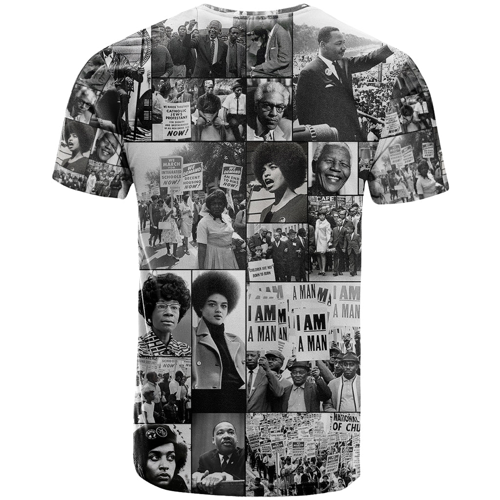 African T-Shirt Black Power Images Graphic Tee