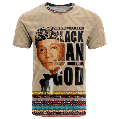 The Most Honorable Elijah Muhammad T-Shirt Black Man Graphic Tee