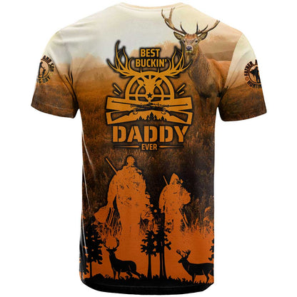 Father And Son Deer Hunting T-Shirt Best Buckin Daddy Ever Graphic Tee