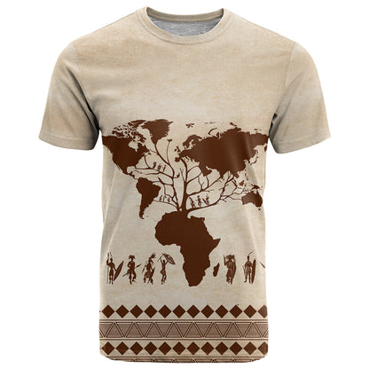 Root Africa T-Shirt African Map Graphic Tee