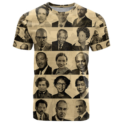 Civil Rights Leaders T-Shirt African-American Graphic Tee