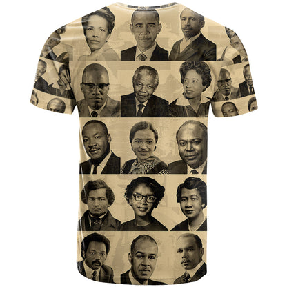 Civil Rights Leaders T-Shirt African-American Graphic Tee