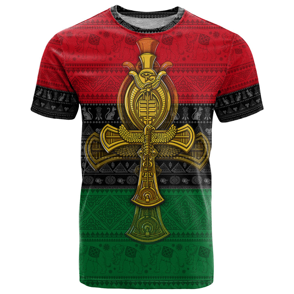Pan African Ankh T-Shirt Graphic Tee