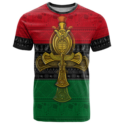 Pan African Ankh T-Shirt Graphic Tee