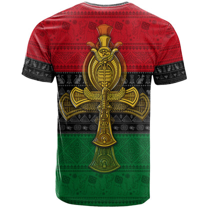 Pan African Ankh T-Shirt Graphic Tee