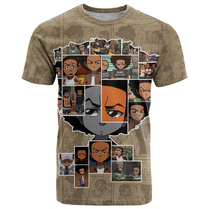 Huey Freeman T-Shirt African American Graphic Tee