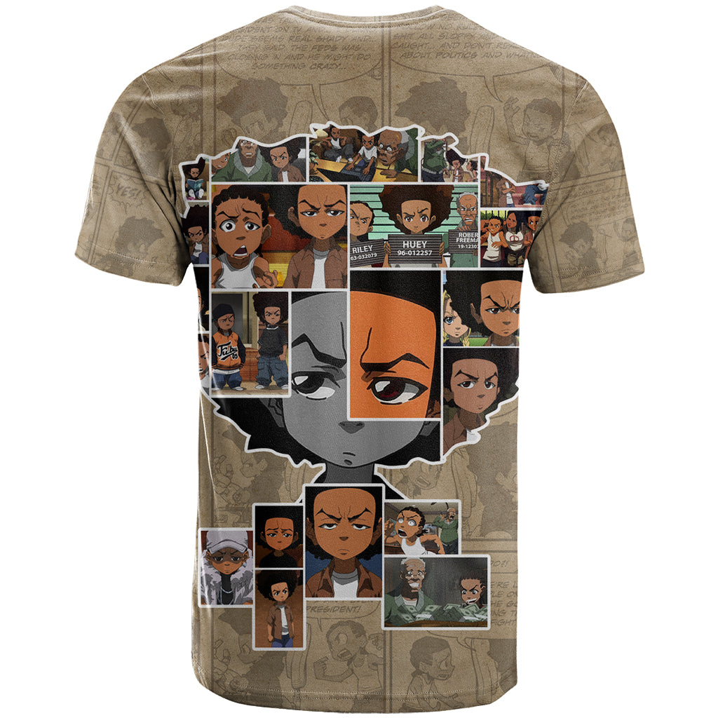 Huey Freeman T-Shirt African American Graphic Tee