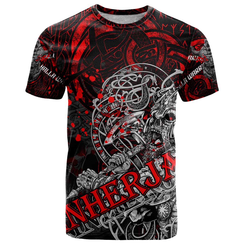 Einherjar Valhalla T-Shirt Viking Warrior Rage Style Graphic Tee