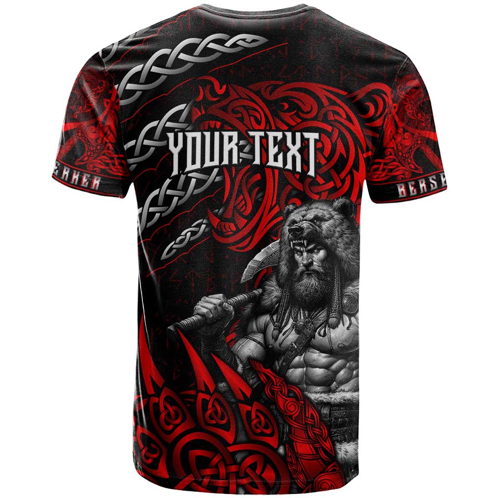 Berserker Bear Warrior Viking T-Shirt Tribal Strength and Runic Blood Graphic Tee