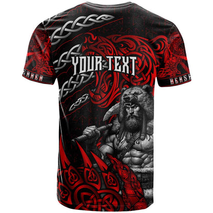 Berserker Bear Warrior Viking T-Shirt Tribal Strength and Runic Blood Graphic Tee