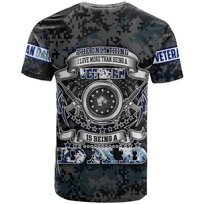 Veteran Hero Protector Husband Daddy T-Shirt Veteran Fathers Day Graphic Tee