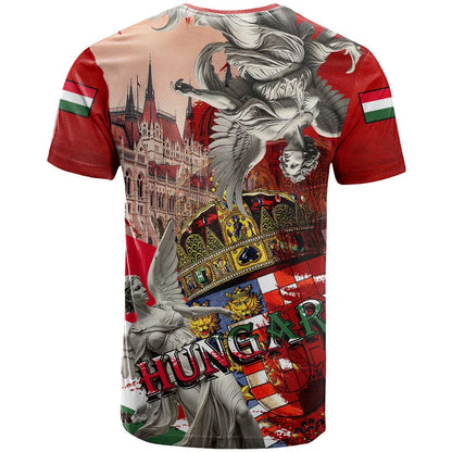 Hungary T-Shirt Crowned with History Guarded by Angels Graphic Tee