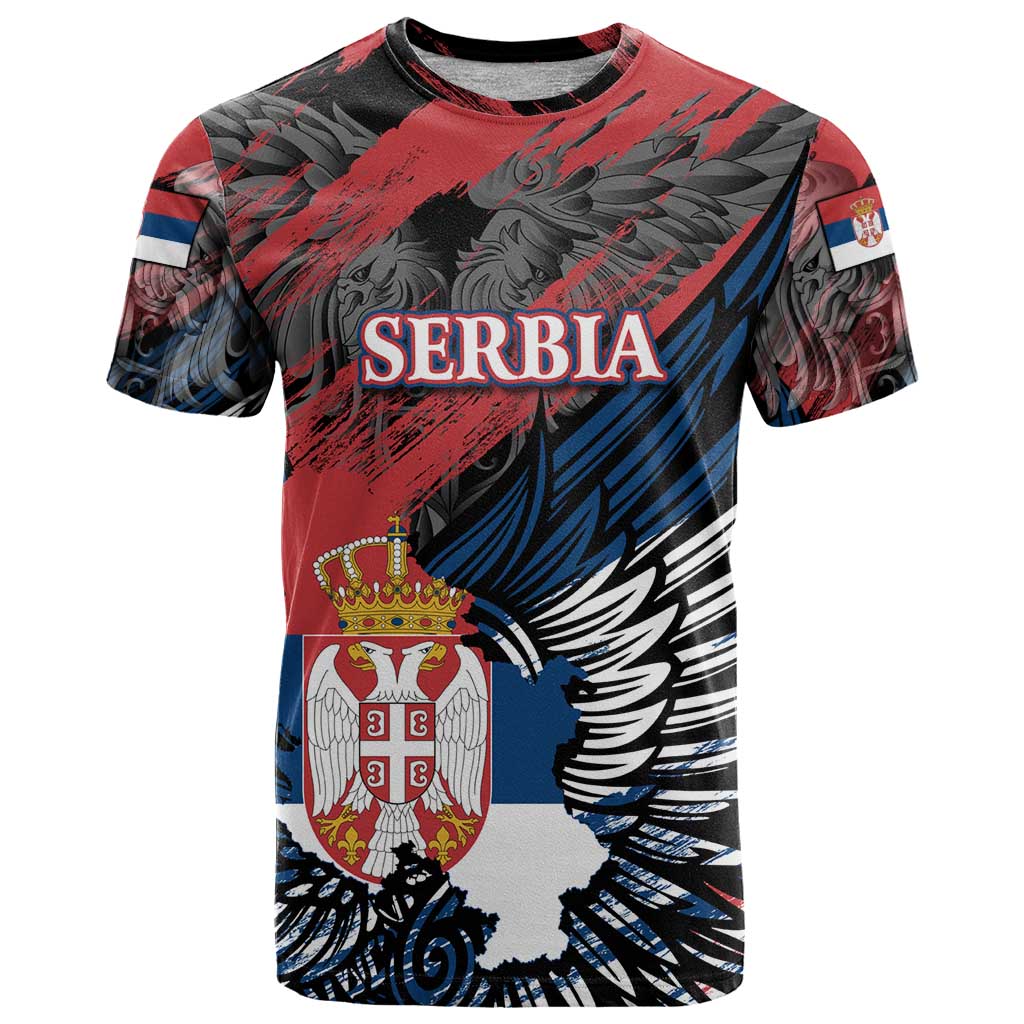 Serbia T-Shirt Wings of the Nation Crown of Heritage Graphic Tee