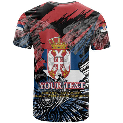Serbia T-Shirt Wings of the Nation Crown of Heritage Graphic Tee