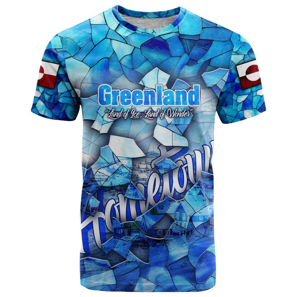 Greenland Hometown T-Shirt Land of Ice Land of Wonder Land of Heart Graphic Tee
