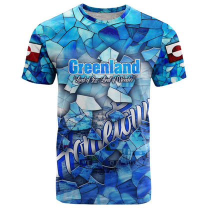 Greenland Hometown T-Shirt Land of Ice Land of Wonder Land of Heart Graphic Tee