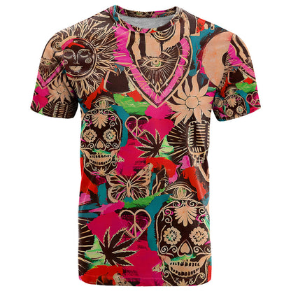 Festival Memories Skull T-Shirt Graphic Tee