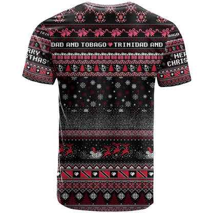 Trinidad and Tobago T-Shirt Merry Christmas Family and Friends Graphic Tee