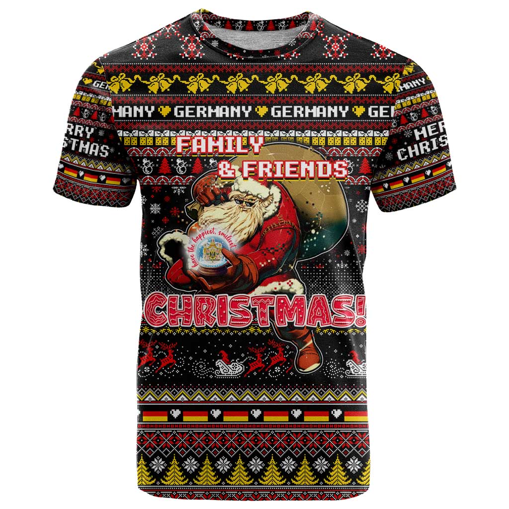 Germany T-Shirt Merry Christmas Family and Friends Graphic Tee
