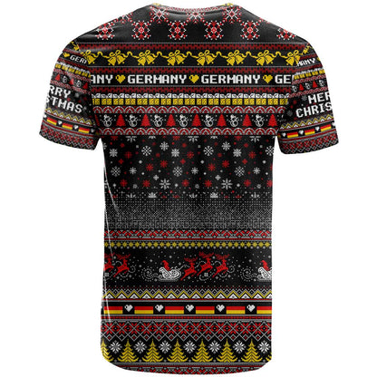 Germany T-Shirt Merry Christmas Family and Friends Graphic Tee