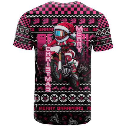 Braap Live A Girl T-Shirt Christmas Merry Braapmas Graphic Tee