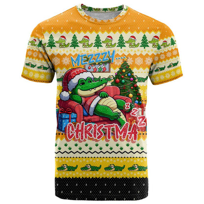 Crocodile Mezzy Christmas T-Shirt Funny Style Graphic Tee