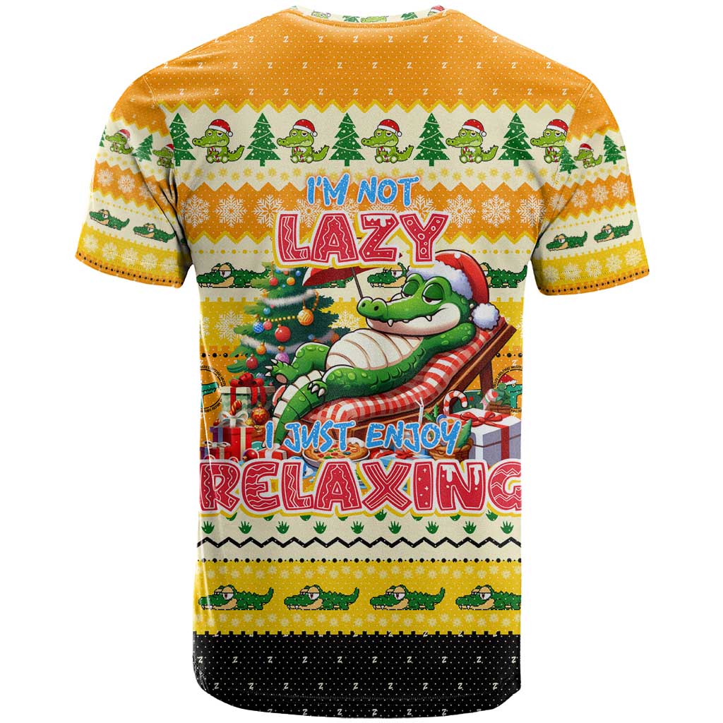 Crocodile Mezzy Christmas T-Shirt Funny Style Graphic Tee