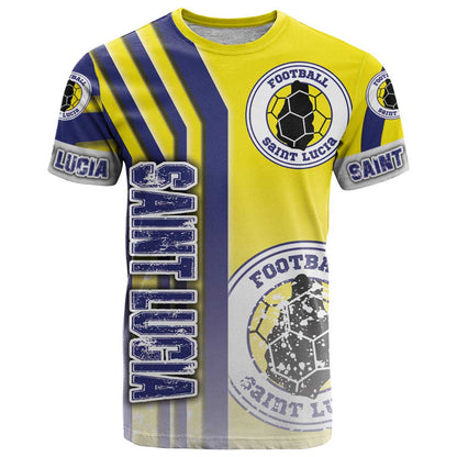 Saint Lucia Football T-Shirt Piton Boyz Soccer - Road To Champion Graphic Tee