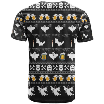 Christmas Boo Beer T-Shirt I'm Just Here For The Boos Graphic Tee