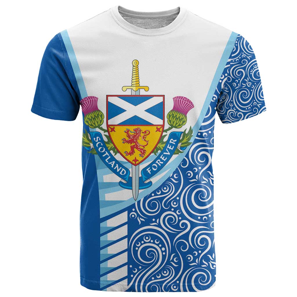Scotland Forever T-Shirt Thistle Lion Rampant Graphic Tee