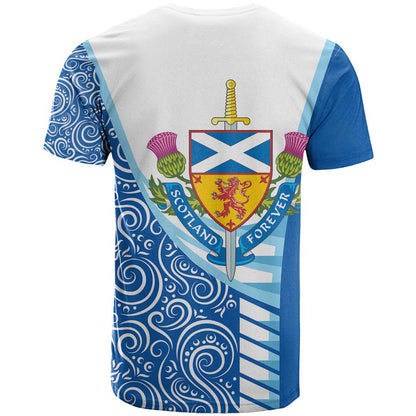 Scotland Forever T-Shirt Thistle Lion Rampant Graphic Tee