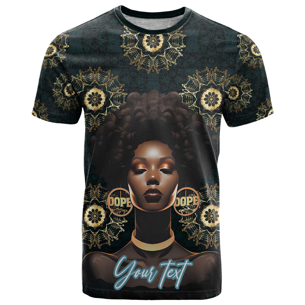 Personalized Powerful Woman in Patterns African T-Shirt Graphic Tee