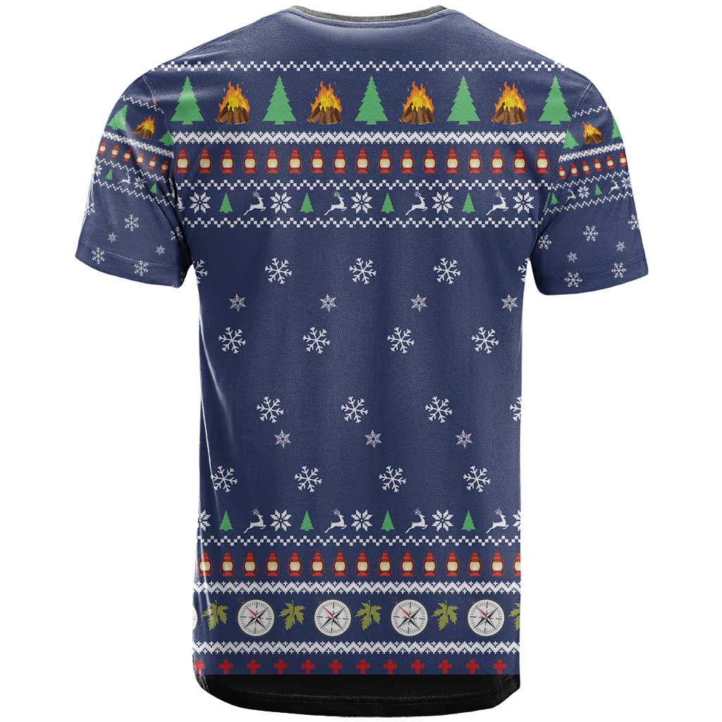 Bear Christmas T-Shirt Camping I Hate People Graphic Tee