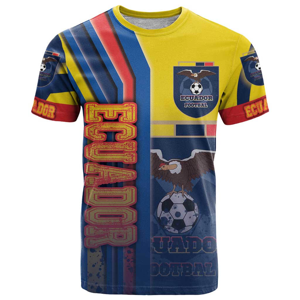 Ecuador Football T-Shirt La Tricolor Soccer - Road To Champion Graphic Tee
