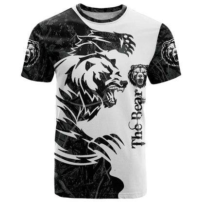 The Bear Tattoo T-Shirt Bear In Forest Graphic Tee