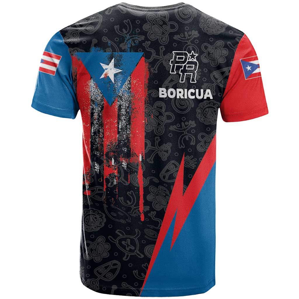 Puerto Rico T-Shirt Boricua PR Flag Style Graphic Tee