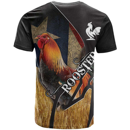Puerto Rico Rooster T-Shirt Gallo Boricua Graphic Tee