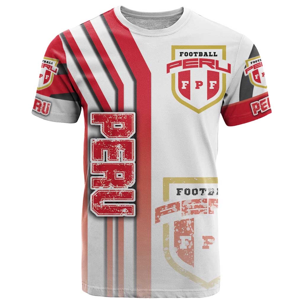 Peru Football T-Shirt La Bicolor Soccer - Road To Champion Graphic Tee