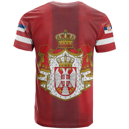 Serbia T-Shirt Serbian Cross Eagle Tattoo Graphic Tee