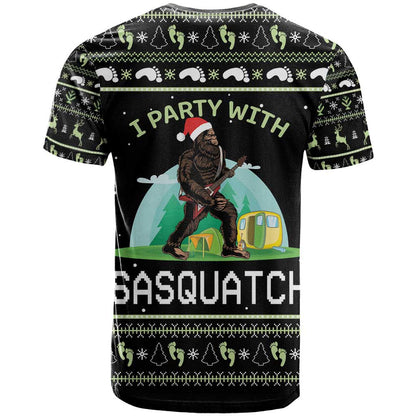 I'm Party With Sasquatch Camping T-Shirt I'm Party With Sasquatch Graphic Tee