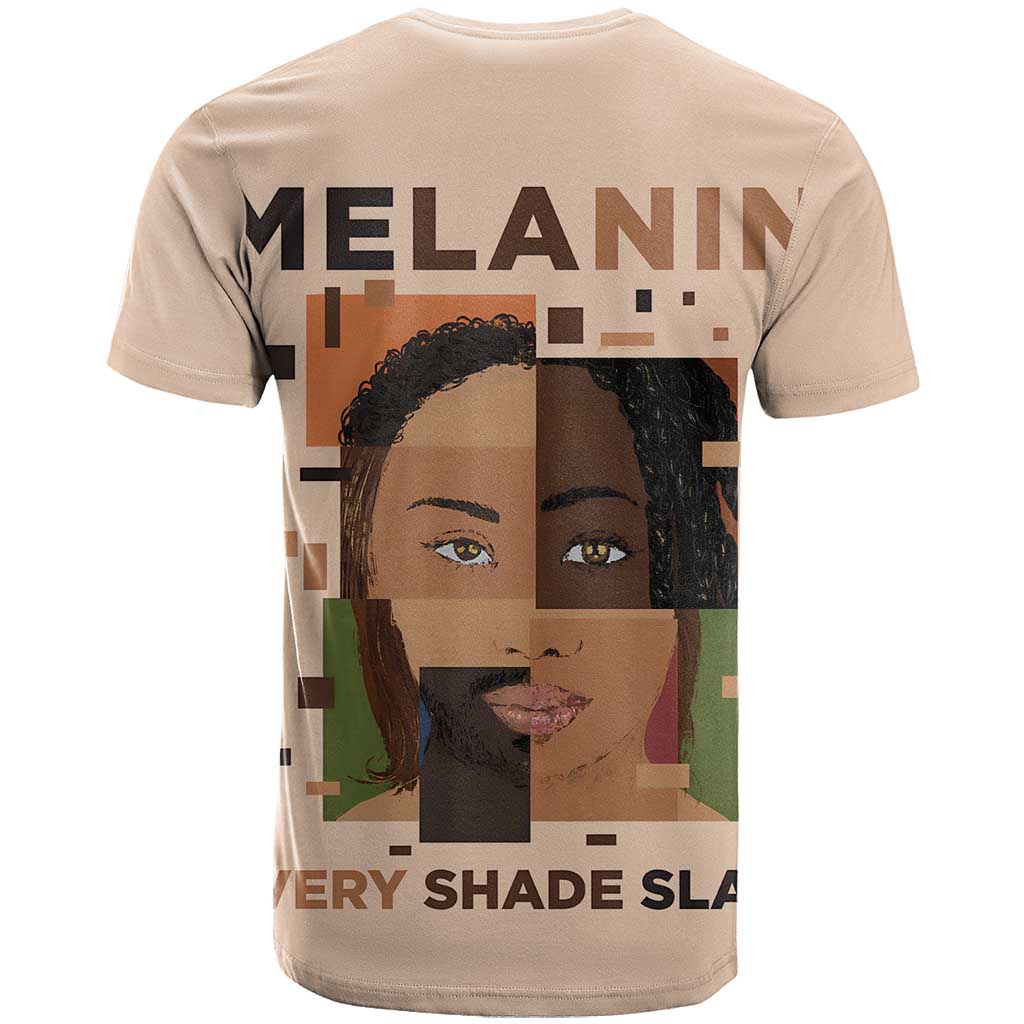 Melanin Every Shade Slays T-Shirt African Women Graphic Tee
