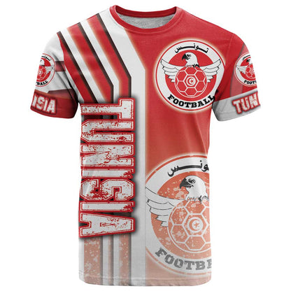 Tunisia Football T-Shirt Eagles of Carthage Soccer - Road To Champion Graphic Tee