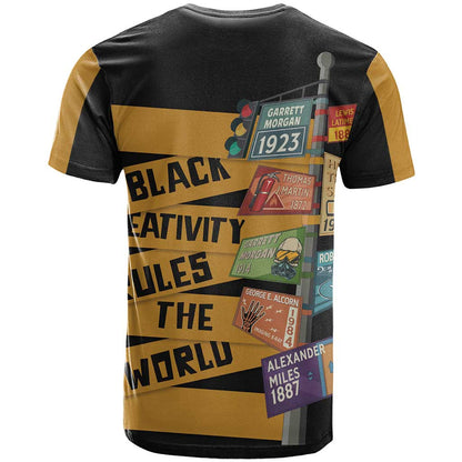 Black Creativity Rules The World T-Shirt African Creativity Graphic Tee