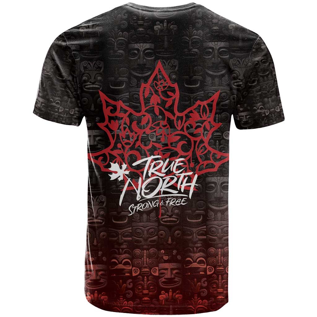 100% Canadian From Eh To Zed T-Shirt True North Strong and Free Graphic Tee