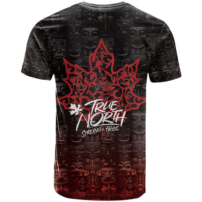 100% Canadian From Eh To Zed T-Shirt True North Strong and Free Graphic Tee