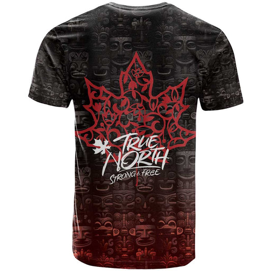 100% Canadian From Eh To Zed T-Shirt True North Strong and Free Graphic Tee